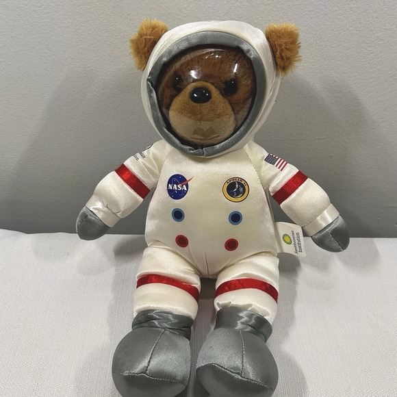 Smithsonian Institution NASA Apollo 14 Plush Spacesuit Astronaut Teddy Bear 14" - Picture 1 of 4